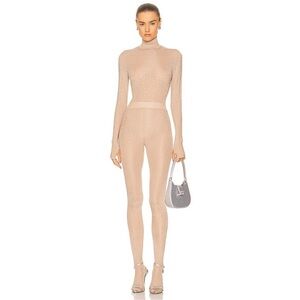 ALEX PERRY SLOAN bodysuit & Alex Perry crystal embellished pant hem
UK 8